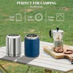 Portable Tabletop Fire Bowl | Outdoor Mini Camping Fire Pit — Blue - GiftMira