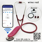Premium Bluetooth Digital Stethoscope – Wireless 40x Amplified Sound with OLED Display - GiftMira