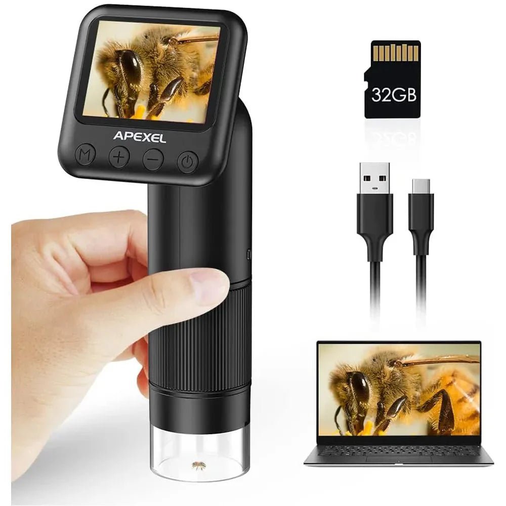 Premium Handheld 800X HD Digital Microscope with 2 Inch LCD Screen - GiftMira