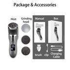 Professional Electric Foot Callus Remover – 3 Roller Heads, 2 - Speed, IPX6 Waterproof, USB Rechargeable - GiftMira