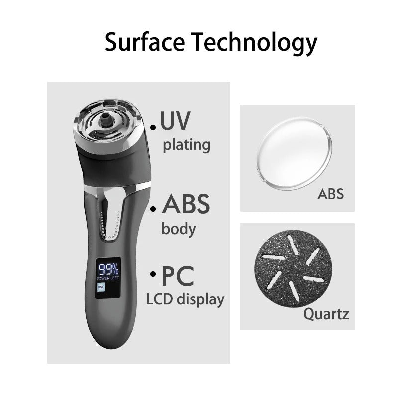Professional Electric Foot Callus Remover – 3 Roller Heads, 2 - Speed, IPX6 Waterproof, USB Rechargeable - GiftMira