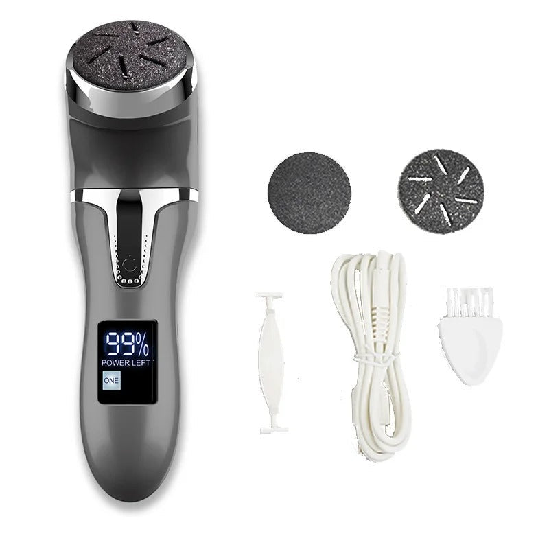 Professional Electric Foot Callus Remover – 3 Roller Heads, 2 - Speed, IPX6 Waterproof, USB Rechargeable - GiftMira