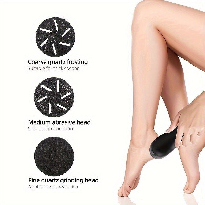 Professional Electric Foot Callus Remover – 3 Roller Heads, 2 - Speed, IPX6 Waterproof, USB Rechargeable - GiftMira