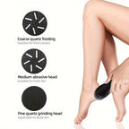 Professional Electric Foot Callus Remover – 3 Roller Heads, 2 - Speed, IPX6 Waterproof, USB Rechargeable - GiftMira