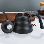 Professional Hand - Brewed Coffee Kettle with Thermometer l Hand Brewed Coffee Maker - GiftMira