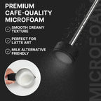 Professional Milk Frother Dual - Speed Waterproof USB - C Rechargeable Barista Foam 30s Latte Coffee - GiftMira
