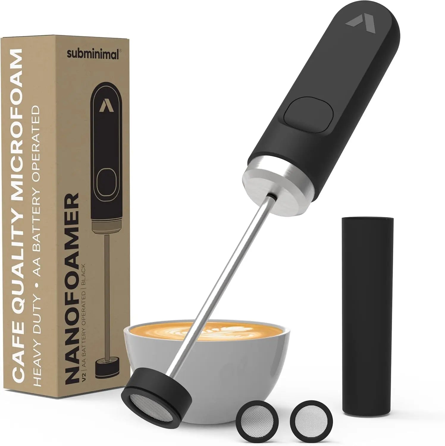 Professional Milk Frother Dual - Speed Waterproof USB - C Rechargeable Barista Foam 30s Latte Coffee - GiftMira