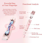 PureGlide 2 in 1 Electric Bikini Trimmer Shaver for Women, Dual Head Wet & Dry Hair Razor Waterproof with Detachable Heads - GiftMira