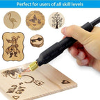 PyroMaster - Professional Wood Burning Kit for Artists and Crafters - Best Wood Burning Tool - GiftMira