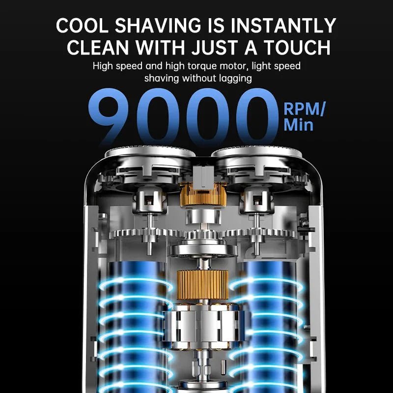 R - 18 Electric Smart Shaver - Mini Dual Blade Rechargeable Travel Shaver - GiftMira