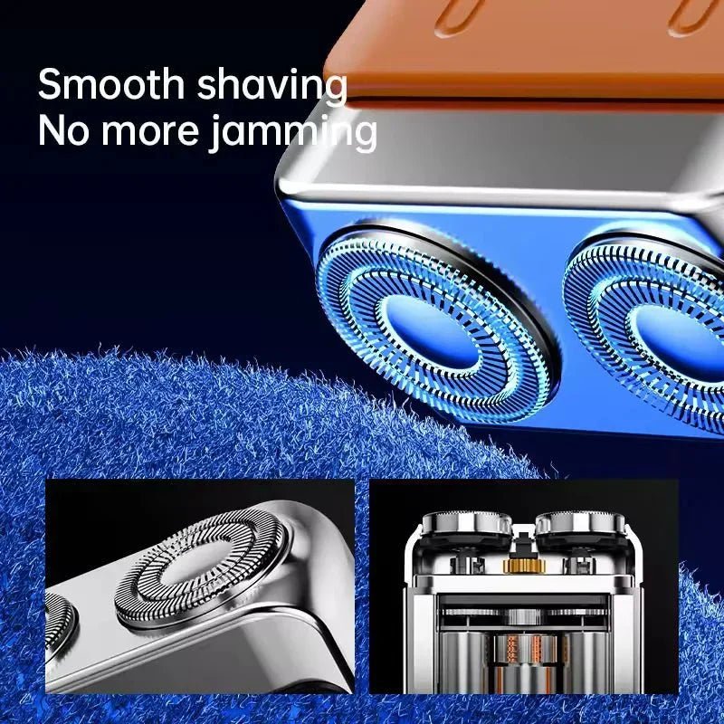 R - 18 Electric Smart Shaver - Mini Dual Blade Rechargeable Travel Shaver - GiftMira