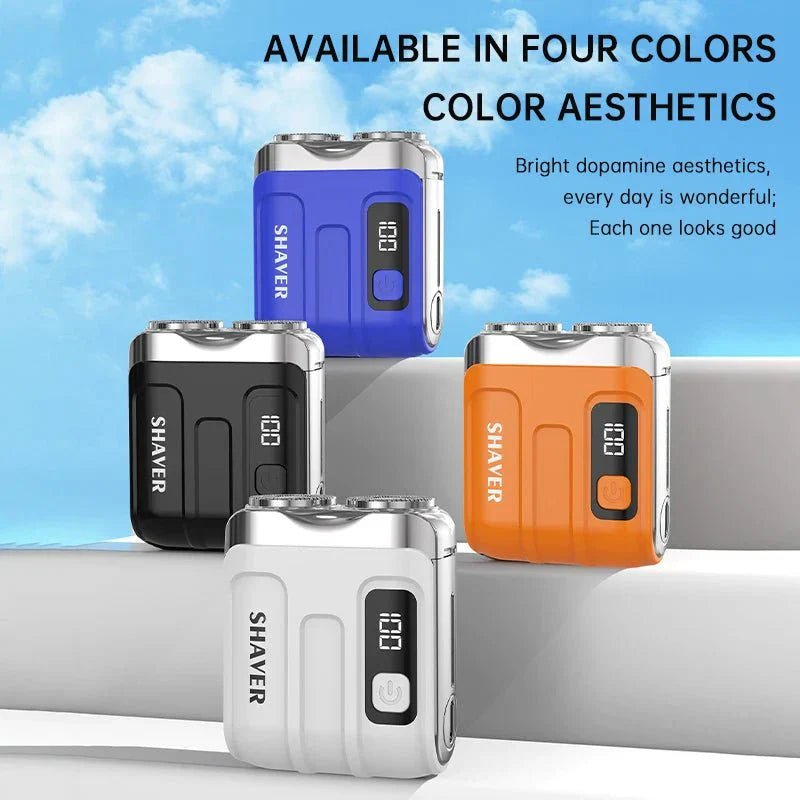 R - 18 Electric Smart Shaver - Mini Dual Blade Rechargeable Travel Shaver - GiftMira