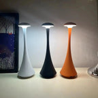 Rechargeable Mushroom Table Lamp Wireless Touch USB - C Desk Lamp Bedroom Atmosphere Light - GiftMira