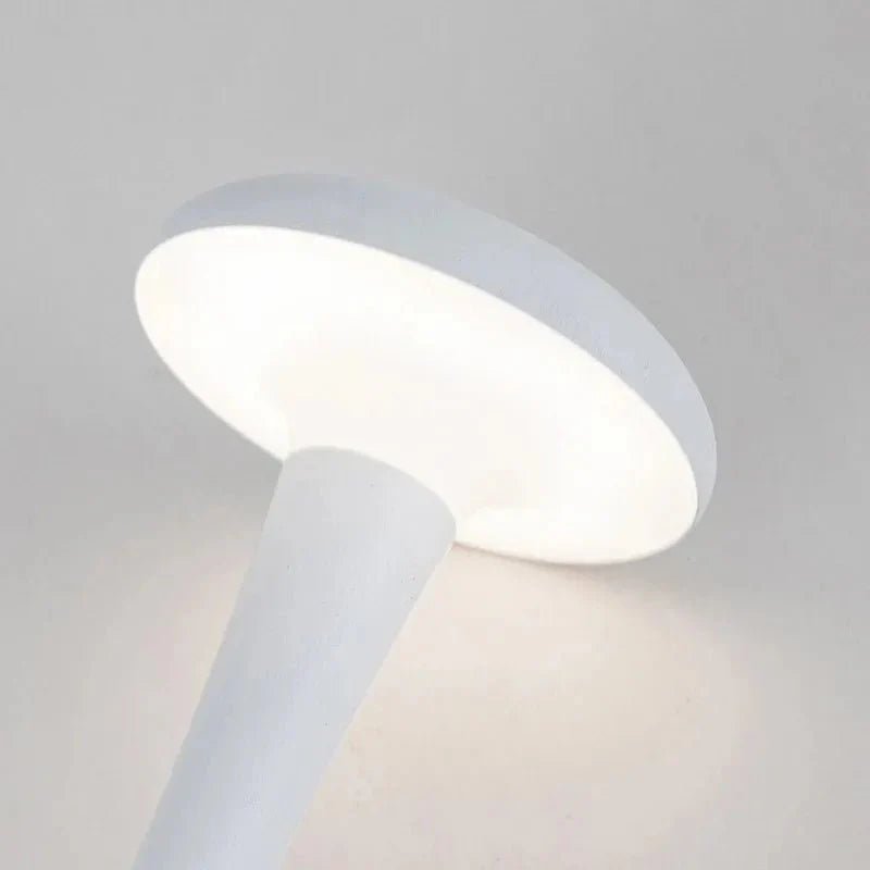 Rechargeable Mushroom Table Lamp Wireless Touch USB - C Desk Lamp Bedroom Atmosphere Light - GiftMira