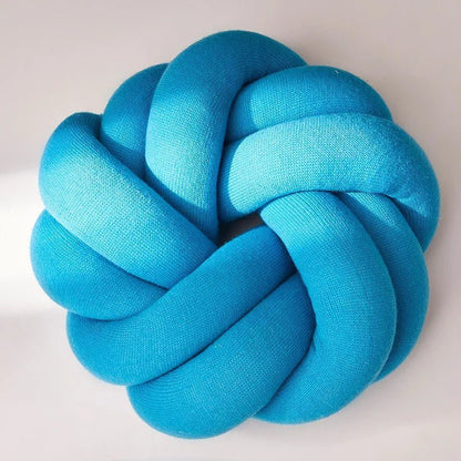 Regina Cotton DIY Hand Knot Back Cushion – Cozy Decorative Lumbar Pillow - GiftMira