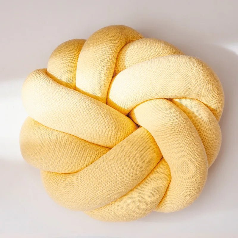 Regina Cotton DIY Hand Knot Back Cushion – Cozy Decorative Lumbar Pillow - GiftMira