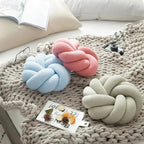 Regina Cotton DIY Hand Knot Back Cushion – Cozy Decorative Lumbar Pillow - GiftMira