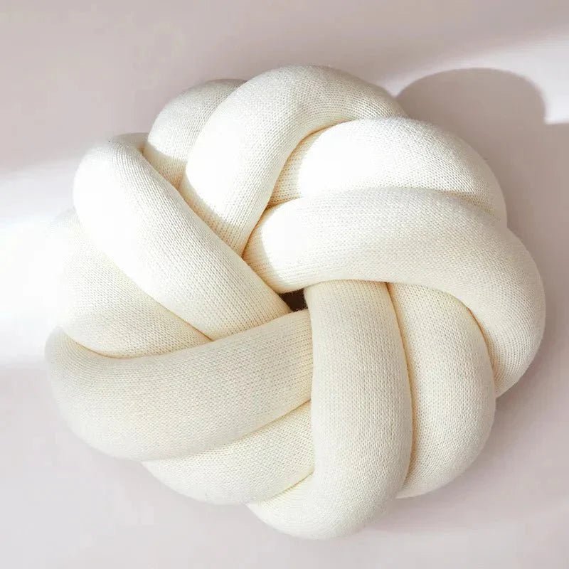 Regina Cotton DIY Hand Knot Back Cushion – Cozy Decorative Lumbar Pillow - GiftMira