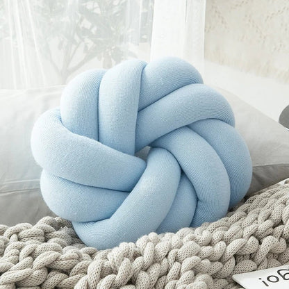 Regina Cotton DIY Hand Knot Back Cushion – Cozy Decorative Lumbar Pillow - GiftMira