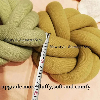 Regina Cotton DIY Hand Knot Back Cushion – Cozy Decorative Lumbar Pillow - GiftMira