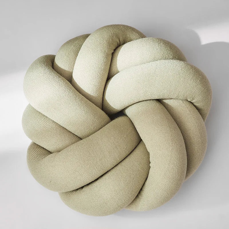 Regina Cotton DIY Hand Knot Back Cushion – Cozy Decorative Lumbar Pillow - GiftMira