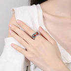 Retro Ethnic Style Enamel Carp Ring | Adjustable Opening Fashion Jewelry - GiftMira