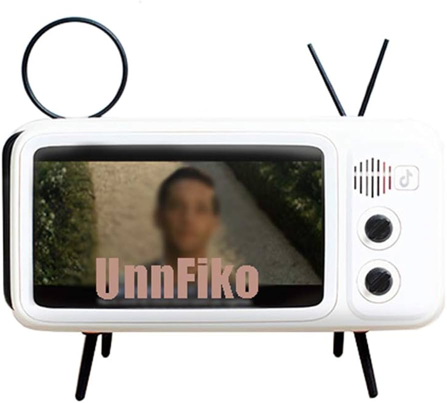 Retro Mini TV Bluetooth Speaker & Phone Holder | 2 - in - 1 Portable Wireless Audio - GiftMira