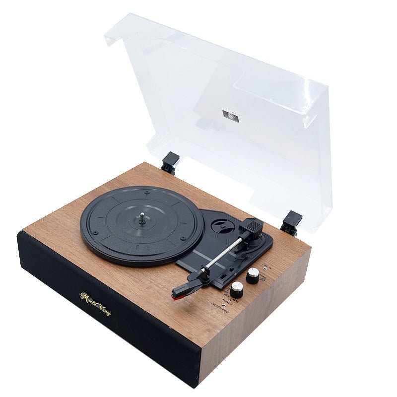 Retro Vinyl Record Player Bluetooth Speaker Cabinet Vintage Style Home Decor - GiftMira