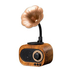 Retro Wood Bluetooth Speaker Portable Wireless Mini Speaker with FM Radio, TF Card Support, MP3 Playback & Bass Subwoofer – Gift Speaker for Home Use - GiftMira