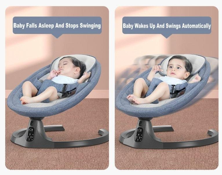 Rocky Smart Baby Swing - Bluetooth Rocker Lounger | Perfect Gift for New Parents - GiftMira