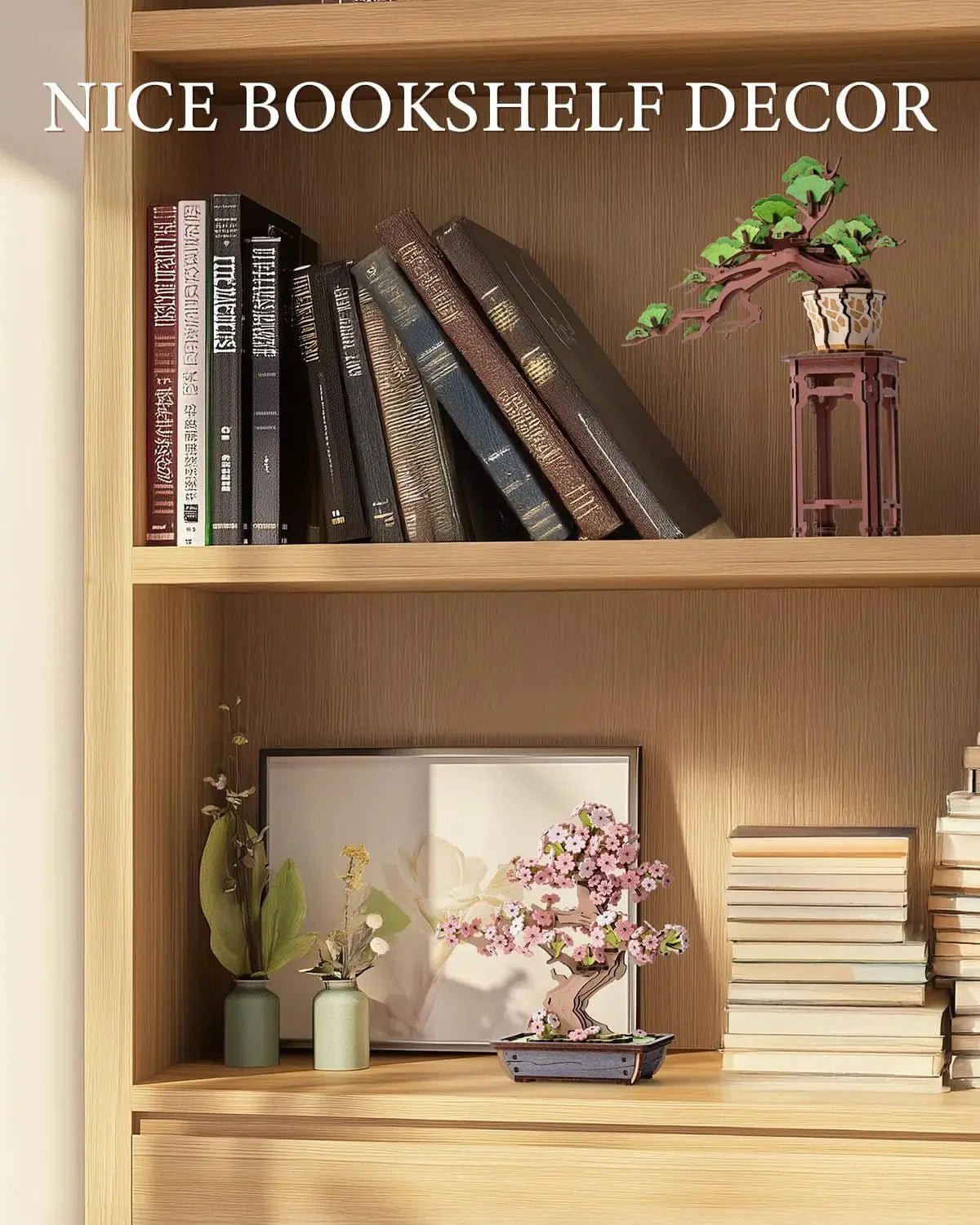 Rolife™Eternal Bonsai Series | 3D Wooden Sakura & Evergreen Pine Puzzle Kit - GiftMira