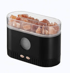 Salt Lamp Diffuser 3 - in - 1 Himalayan Crystal Humidifier Aromatherapy Essential Oil Night Light 360ml LED Pink - GiftMira