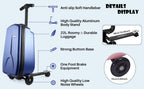 Scooter Suitcase - Best Rolling Detachable Luggage with Built - in Skateboard for Travel - GiftMira