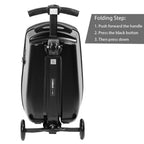 Scooter Suitcase - Best Rolling Detachable Luggage with Built - in Skateboard for Travel - GiftMira