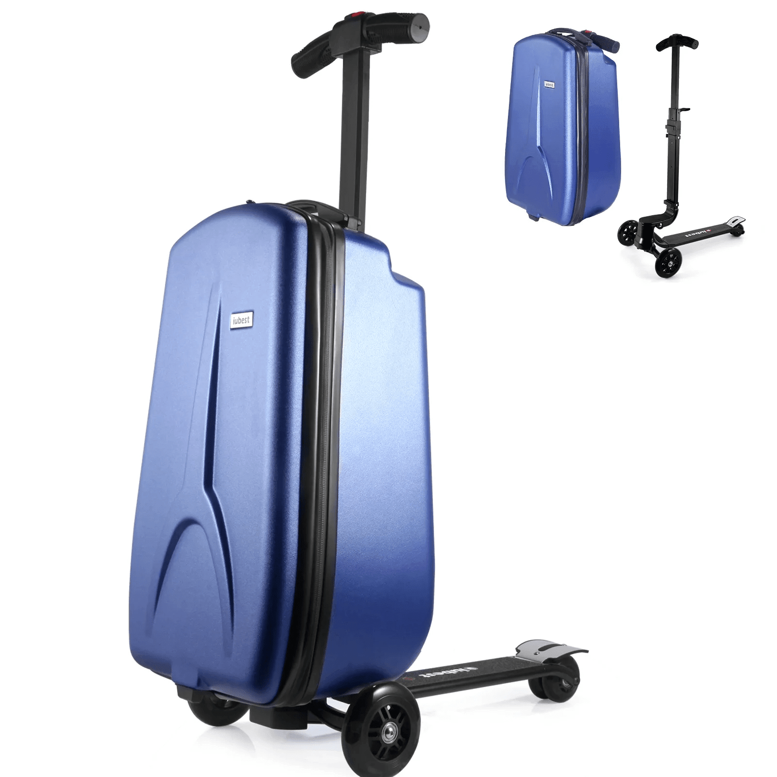 Scooter Suitcase - Best Rolling Detachable Luggage with Built - in Skateboard for Travel - GiftMira