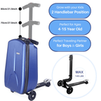 Scooter Suitcase - Best Rolling Detachable Luggage with Built - in Skateboard for Travel - GiftMira