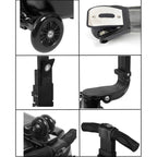 Scooter Suitcase - Best Rolling Detachable Luggage with Built - in Skateboard for Travel - GiftMira