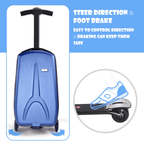 Scooter Suitcase - Best Rolling Detachable Luggage with Built - in Skateboard for Travel - GiftMira