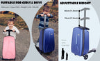 Scooter Suitcase - Best Rolling Detachable Luggage with Built - in Skateboard for Travel - GiftMira