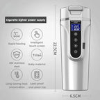 Self - Heating Smart Coffee Mug Temperature Control LED Display USB - C Rechargeable - GiftMira