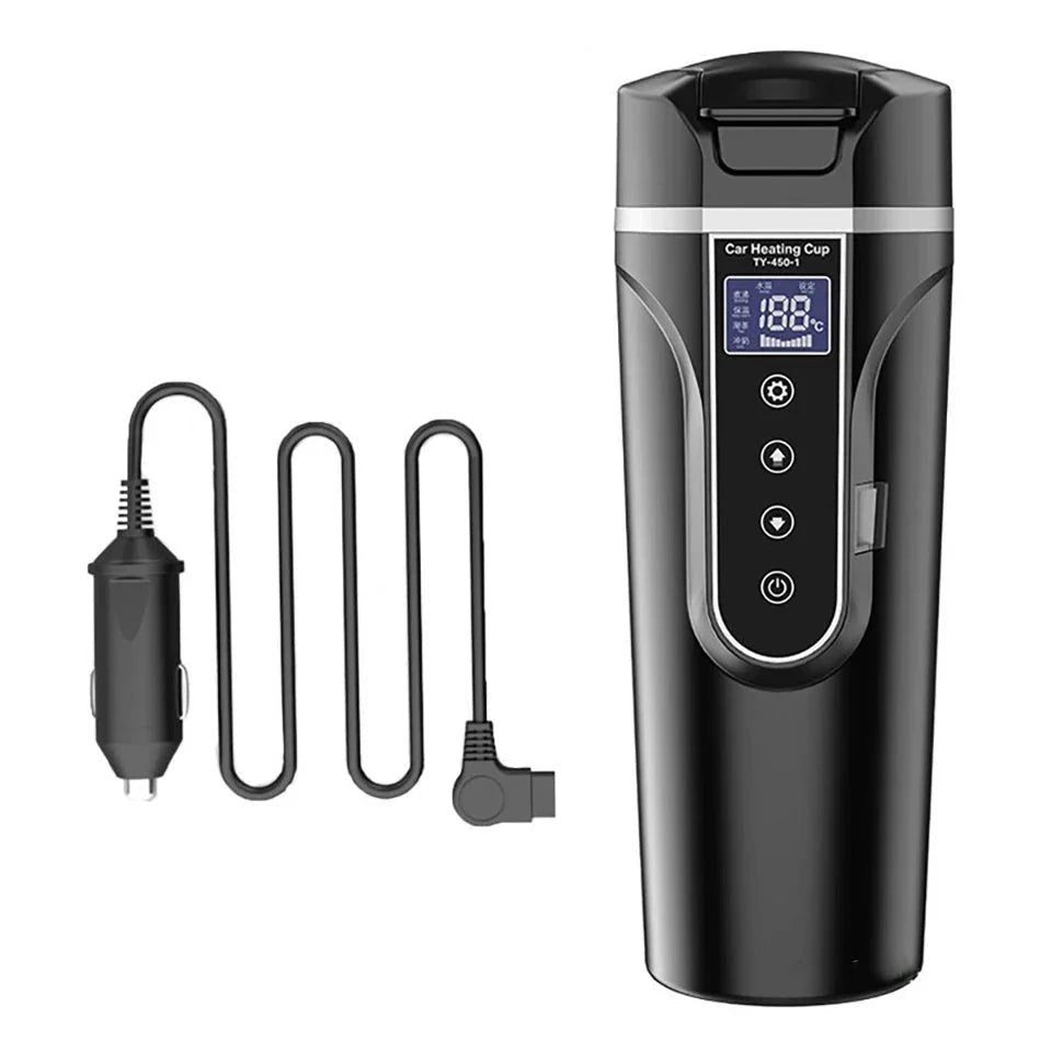 Self - Heating Smart Coffee Mug Temperature Control LED Display USB - C Rechargeable - GiftMira
