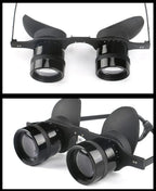Shimmer Night Vision Binoculars Glasses Hands - Free 10X Starlight Optics Night Fishing BAK4 Anti - Glare - GiftMira