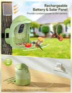 Smart Bird Feeder with Camera Solar Powered — 2K HD AI Bird ID, Wi - Fi, Motion Alerts, Weatherproof - GiftMira