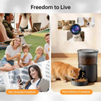 Smart Pet Camera with Treat Dispenser — 1080P HD Wi - Fi Dog Cat Monitor, 2 - Way Audio, Night Vision - GiftMira