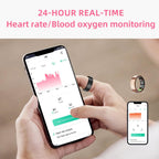 Smart Ring Activity Tracker NFC – Sleep Fitness Tracker Ring, IP68 Waterproof, HR SpO2, iOS Android - GiftMira