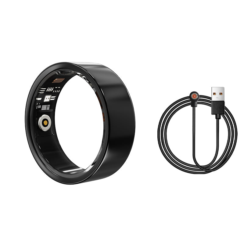 Smart Ring Activity Tracker NFC – Sleep Fitness Tracker Ring, IP68 Waterproof, HR SpO2, iOS Android - GiftMira