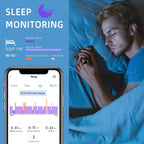 Smart Ring Activity Tracker NFC – Sleep Fitness Tracker Ring, IP68 Waterproof, HR SpO2, iOS Android - GiftMira