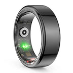 Smart Ring Titanium Steel Health Tracker IP68 3ATM Waterproof Multi Sport Ring - GiftMira