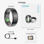 Smart Ring Titanium Steel Health Tracker IP68 3ATM Waterproof Multi Sport Ring - GiftMira