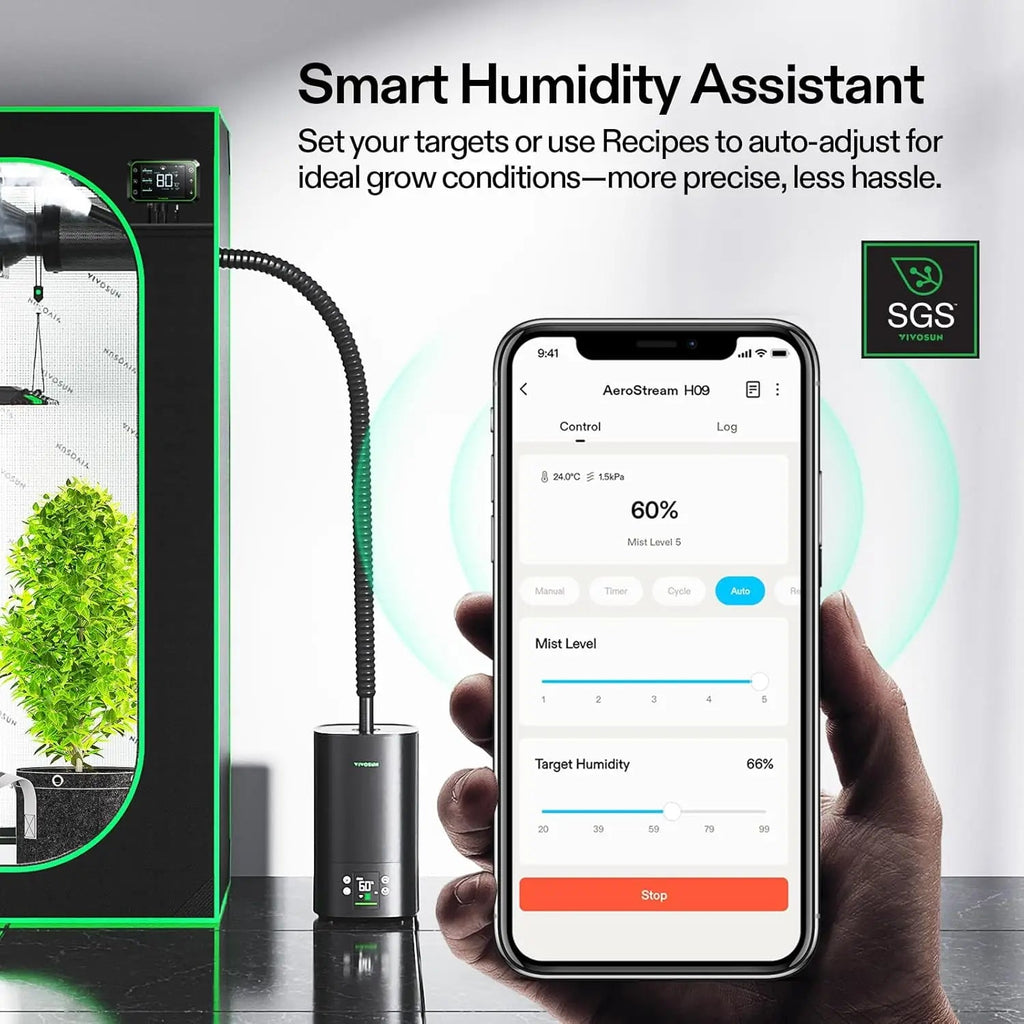 Smart WiFi Plant Humidifier 5L Auto Humidity Sensor App Control Gift for Plant Lovers Houseplants - GiftMira